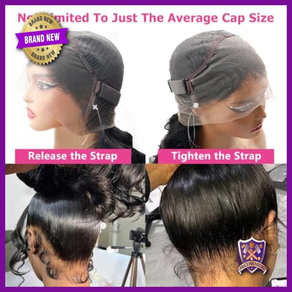 360 Lace Front Human Hair Wig Pre Plucked Bleached Knots Glueless main image 4